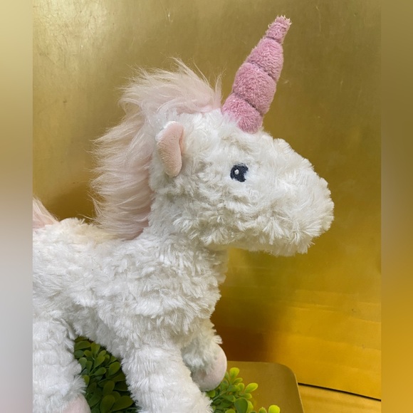 UNICORN PINK & WHITE SUPER SOFT FLUFFY PLUSH MACY’S FIRST IMPRESSIONS 11” - Picture 5 of 14